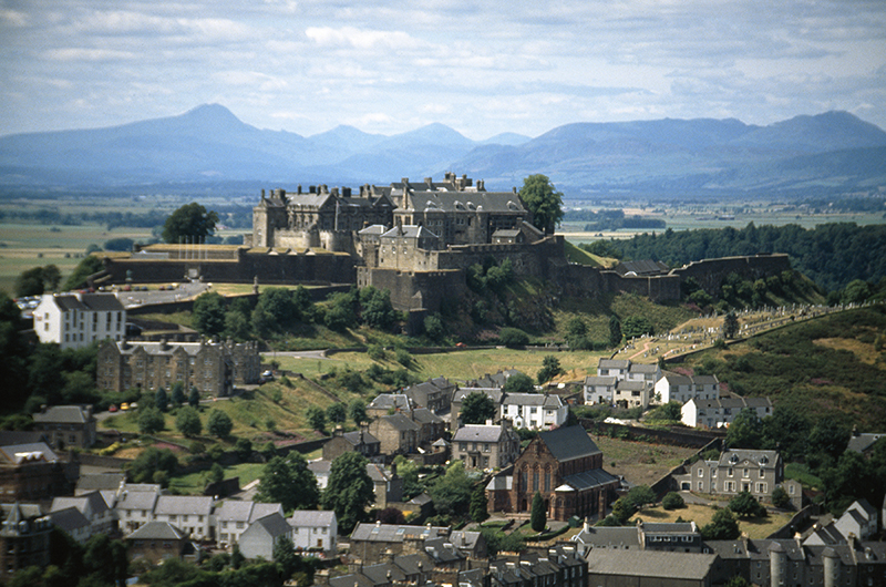 Stirling Castle and surrounding greenspace