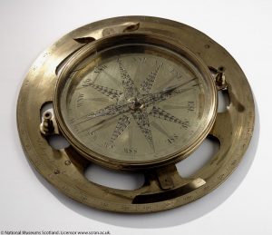 A brasscompass