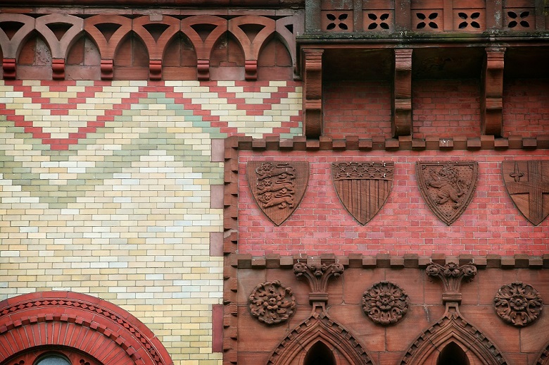 The carpet factory building in Templeton, Glasgow.