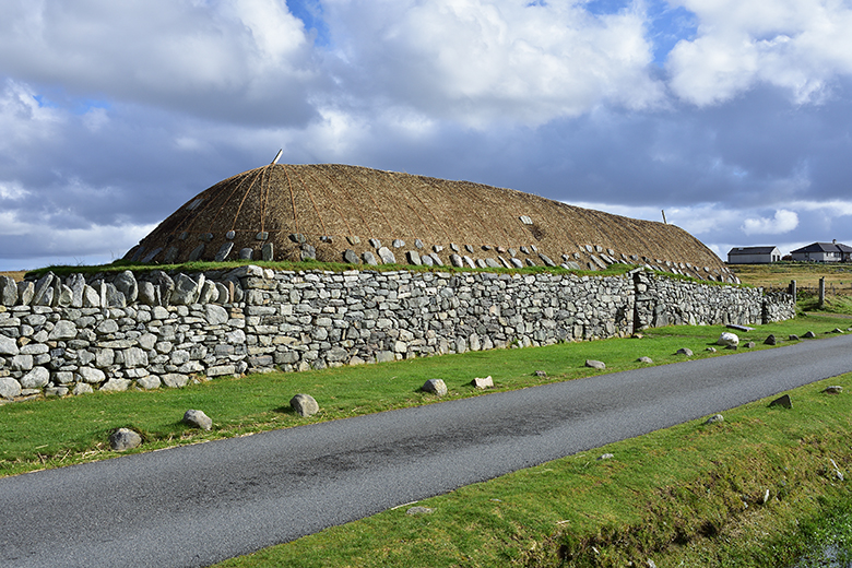 A thatched traditional building